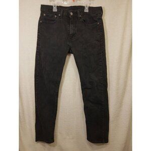 Men's Levi’s 505 Zip Fly Straight Leg Denim Jeans 32 x 32 Black Slim Vintage